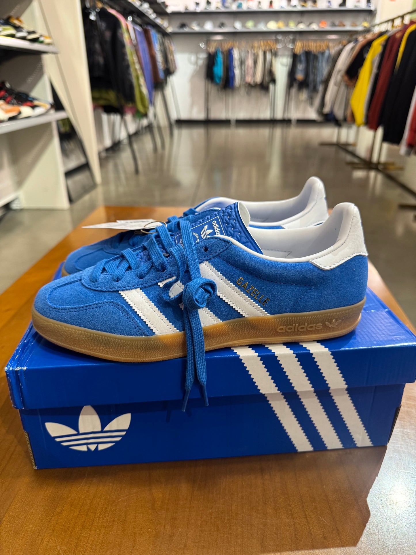 Adidas Gazelle Blue White Gum