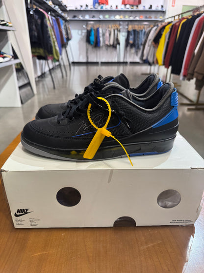 Preowned Air Jordan 2 Low Off-White Black Blue