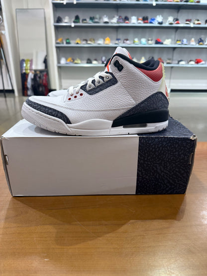 Preowned Air Jordan 3 SE Fire Red Denim