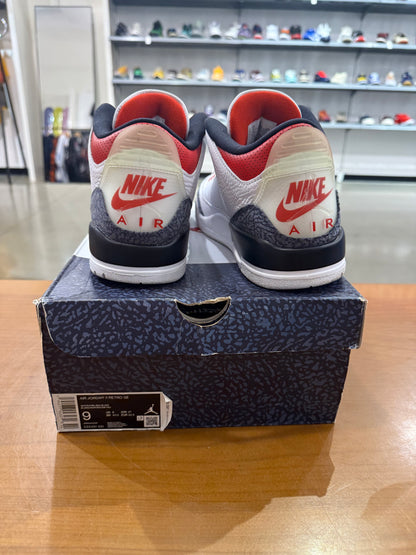 Preowned Air Jordan 3 SE Fire Red Denim