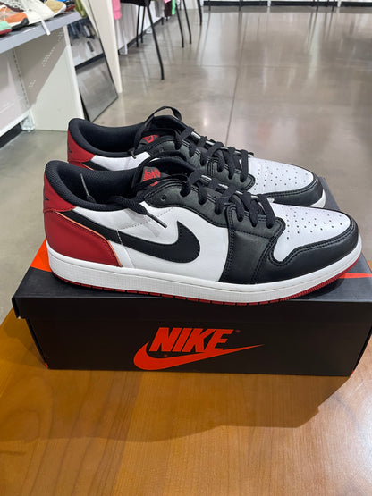 Preowned Air Jordan 1 Low Black Toe