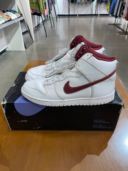 Preowned Nike SB Dunk High Mafia Pack White