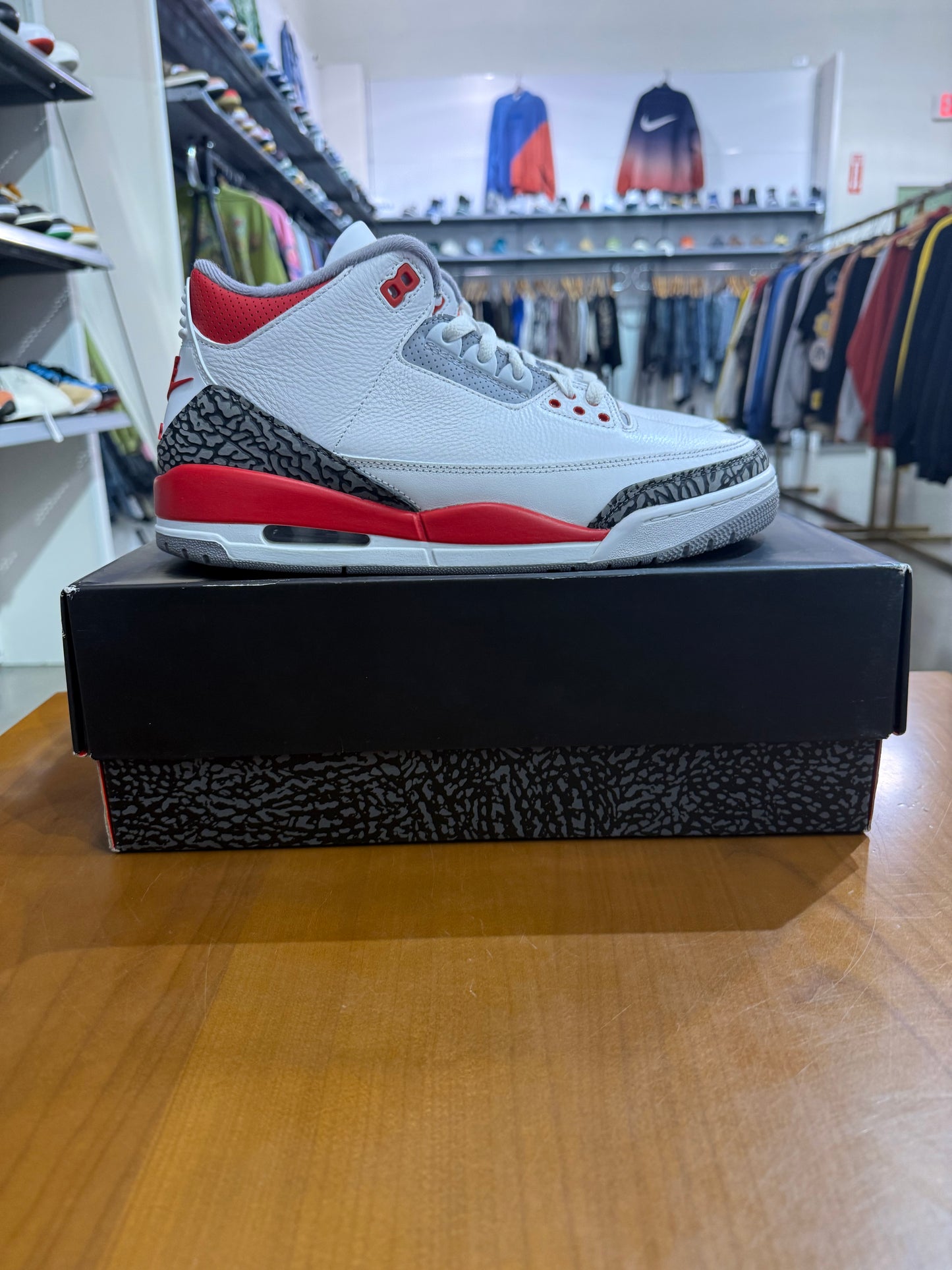 Preowned Air Jordan 3 Fire Red