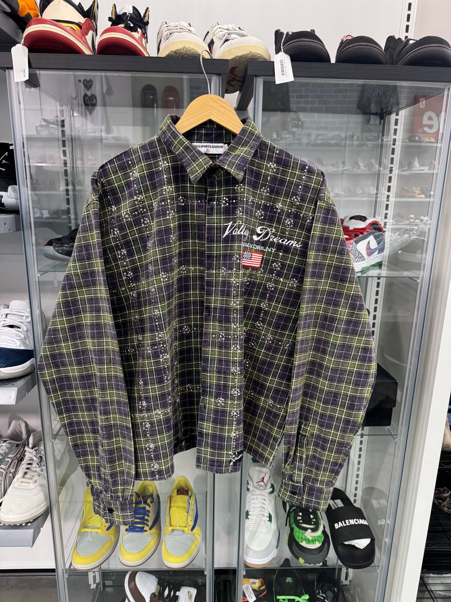 Preowned Vale Flannel Green