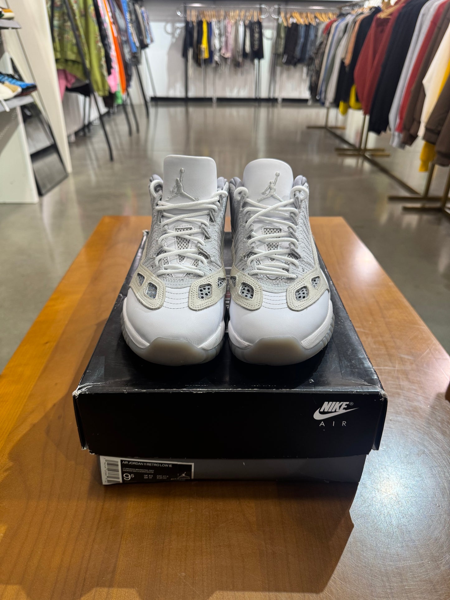 Preowned Air Jordan 11 Low IE Light Brown Orewood