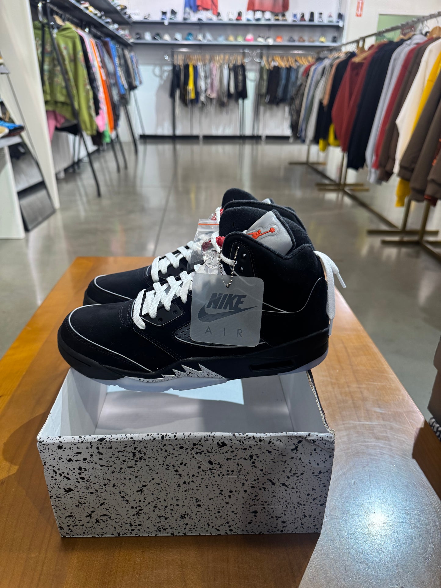 Air Jordan 5 Black Metallic Reimagined (No Box Lid)
