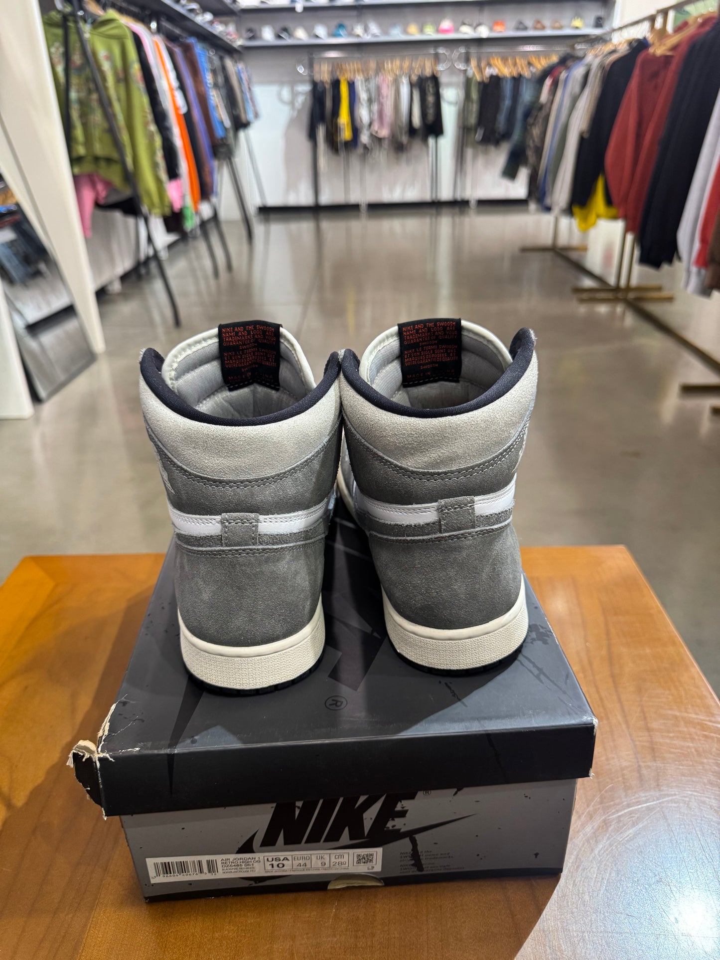 Preowned Air Jordan 1 Washed Black