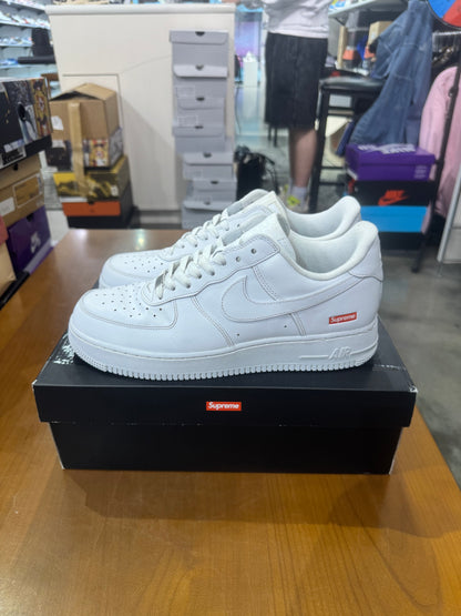 Preowned Supreme Air Force 1 Low White