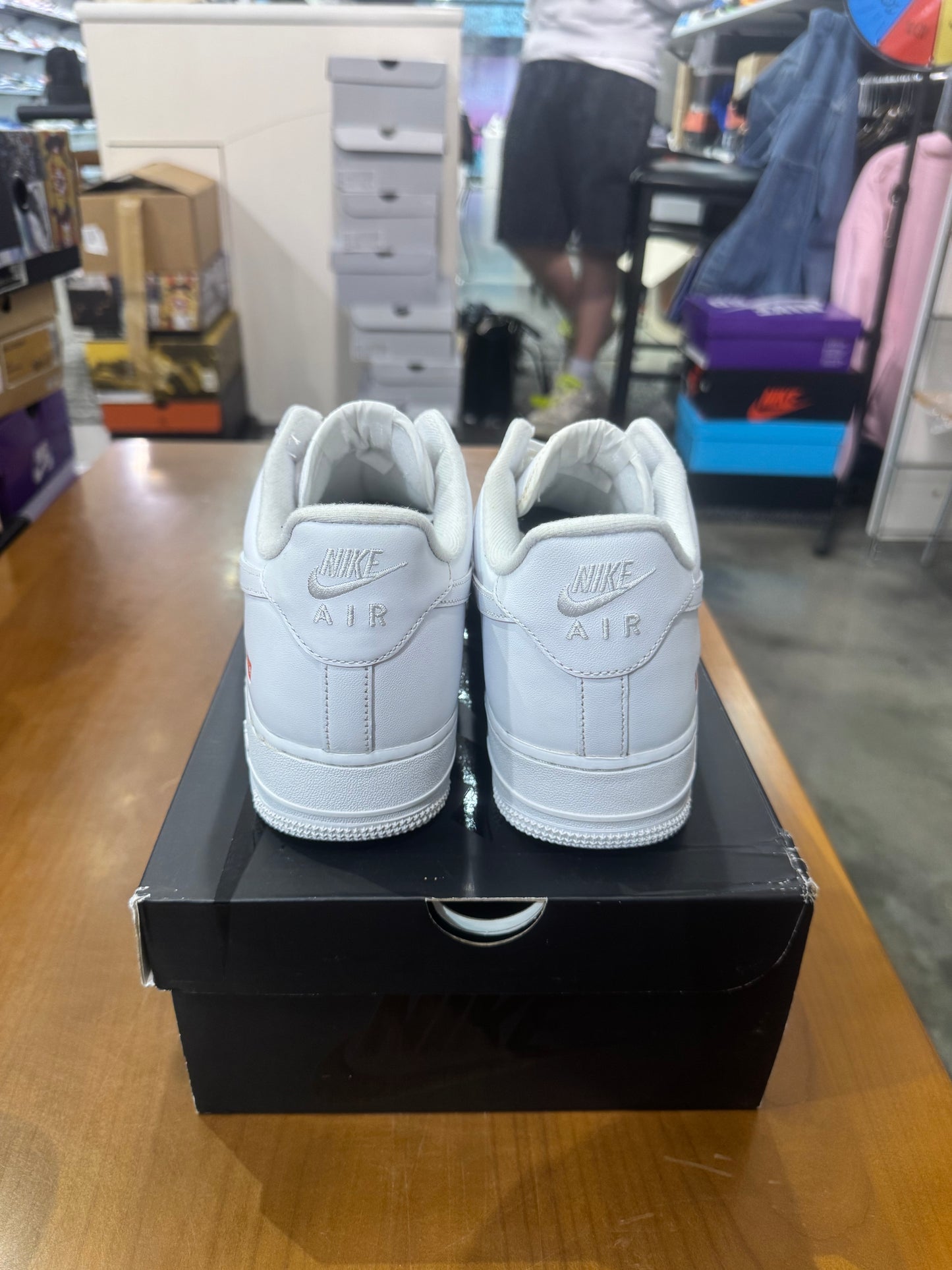 Preowned Supreme Air Force 1 Low White