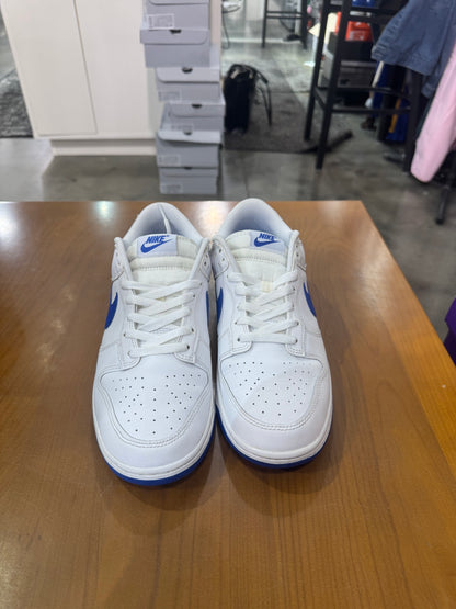 Preowned Nike Dunk Low White Hyper Royal
