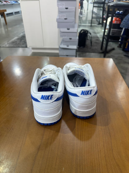 Preowned Nike Dunk Low White Hyper Royal