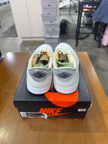 Air Jordan 1 Low White Ghost Green