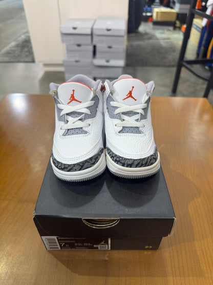 Preowned Jordan 3 Fire Red