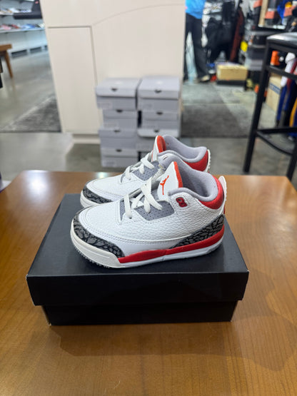 Preowned Jordan 3 Fire Red