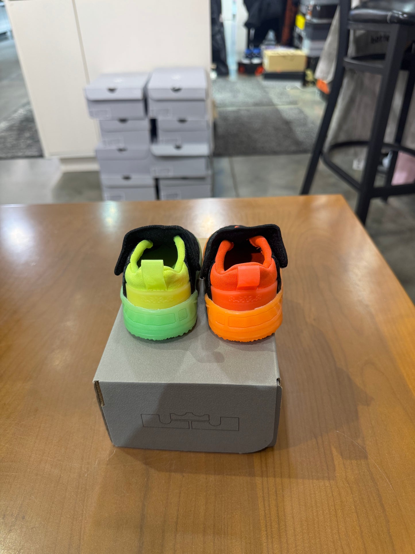 Nike LeBron 18 Green Orange