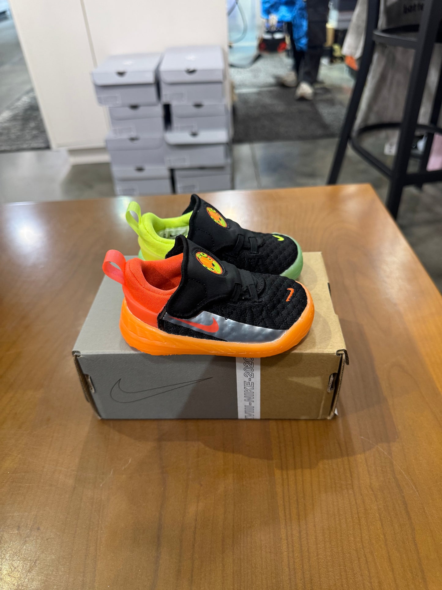Nike LeBron 18 Green Orange