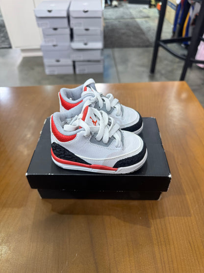 Preowned Air Jordan 3 Fire Red