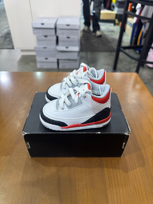 Preowned Air Jordan 3 Fire Red