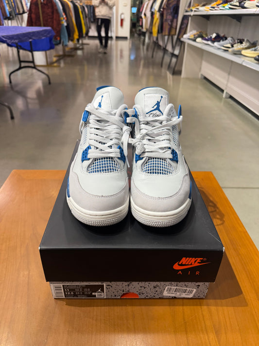 Preowned Air Jordan 4 Military Blue