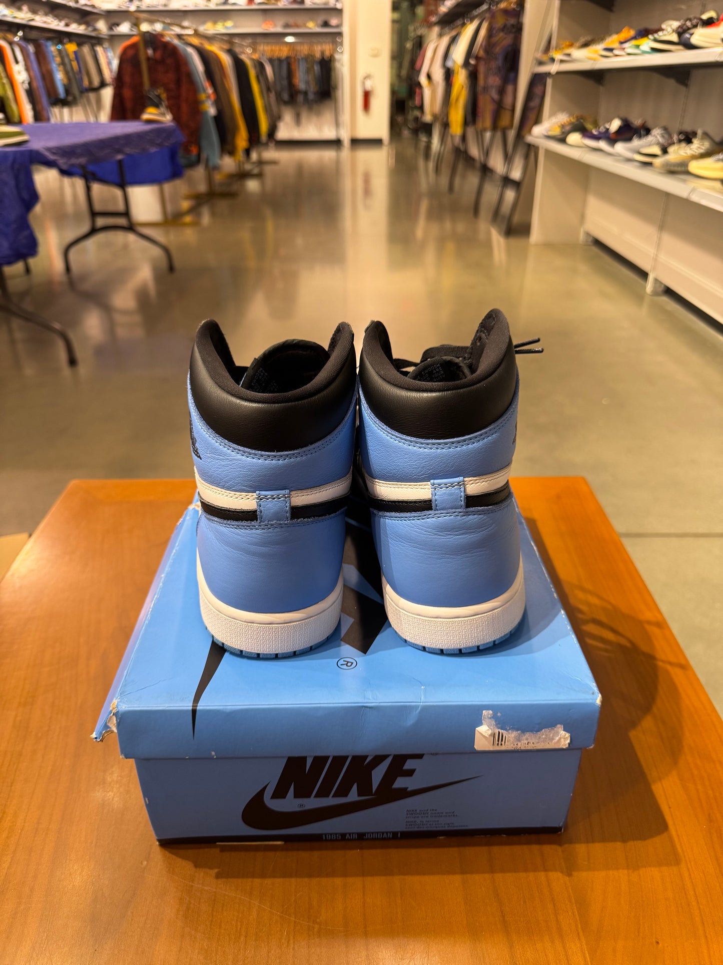 Preowned Air Jordan 1 UNC Toe
