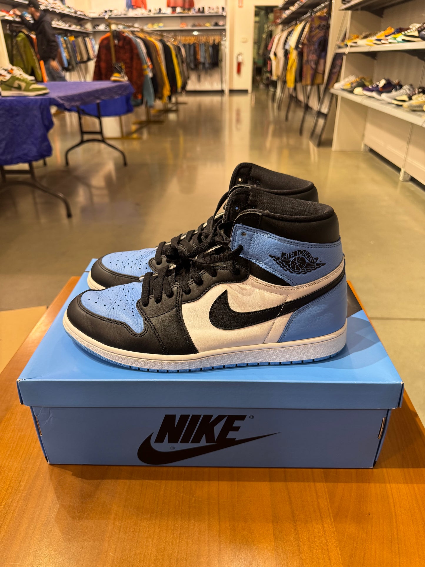 Preowned Air Jordan 1 UNC Toe