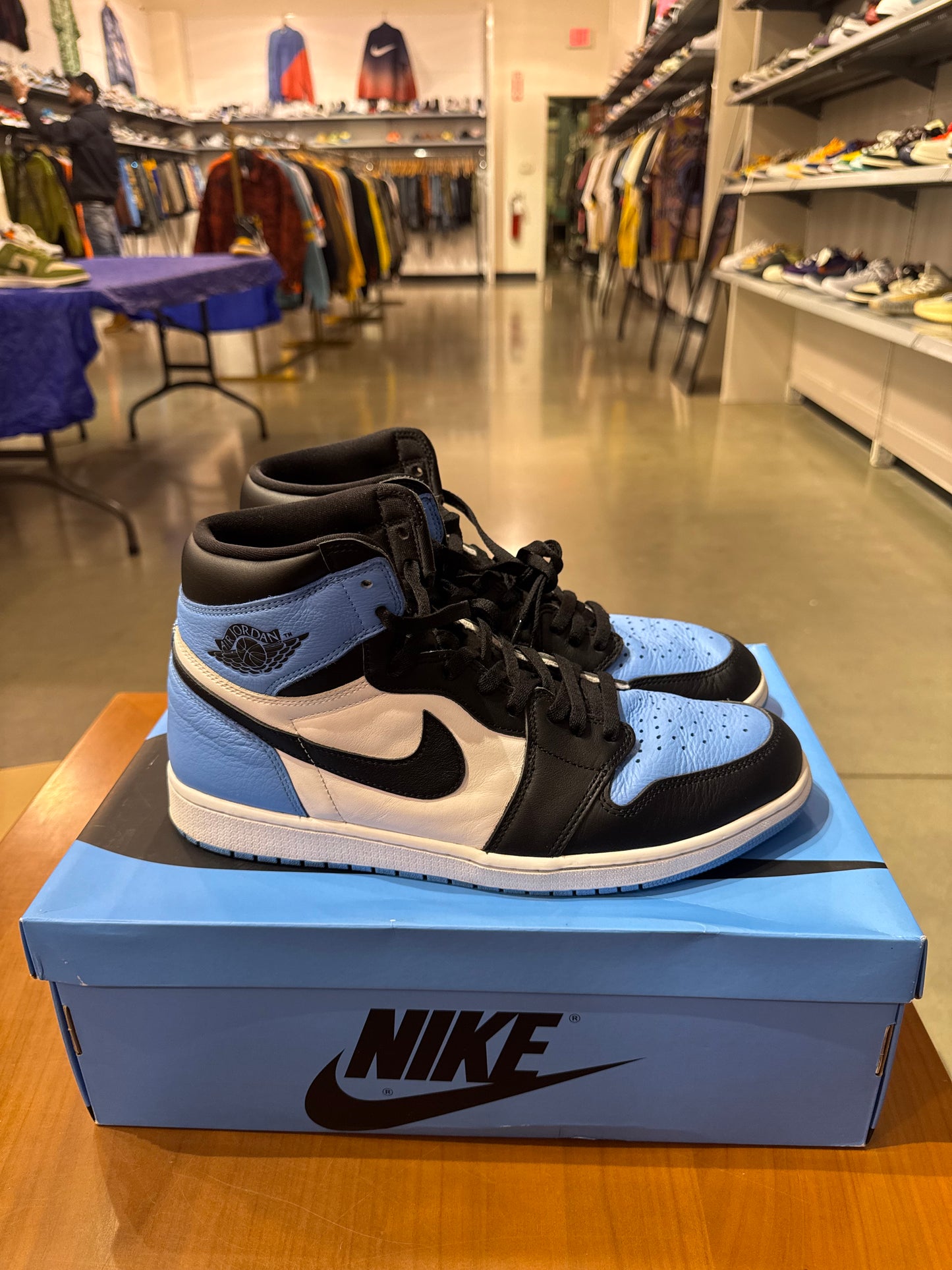Preowned Air Jordan 1 UNC Toe