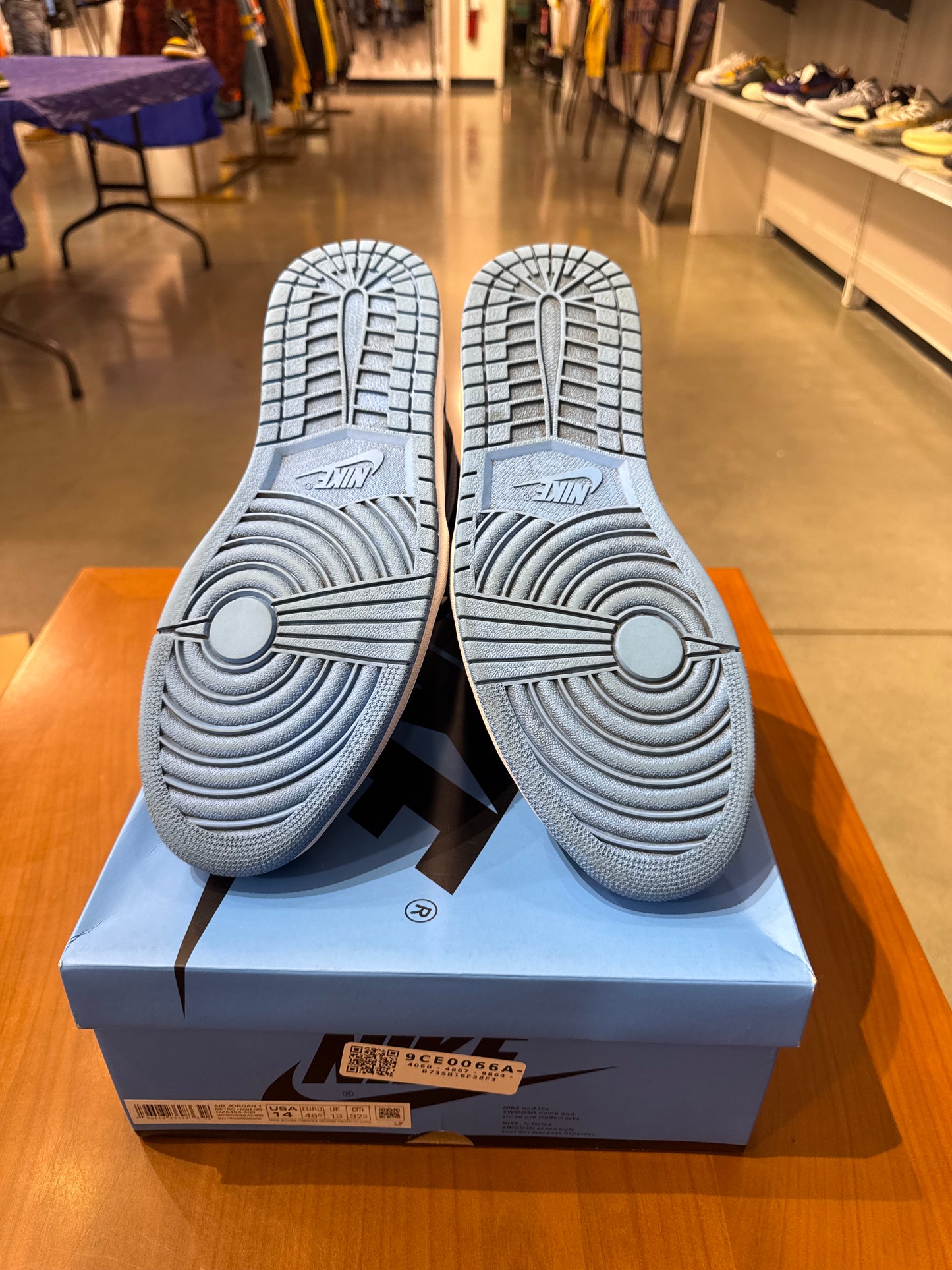 Preowned Air Jordan 1 UNC Toe