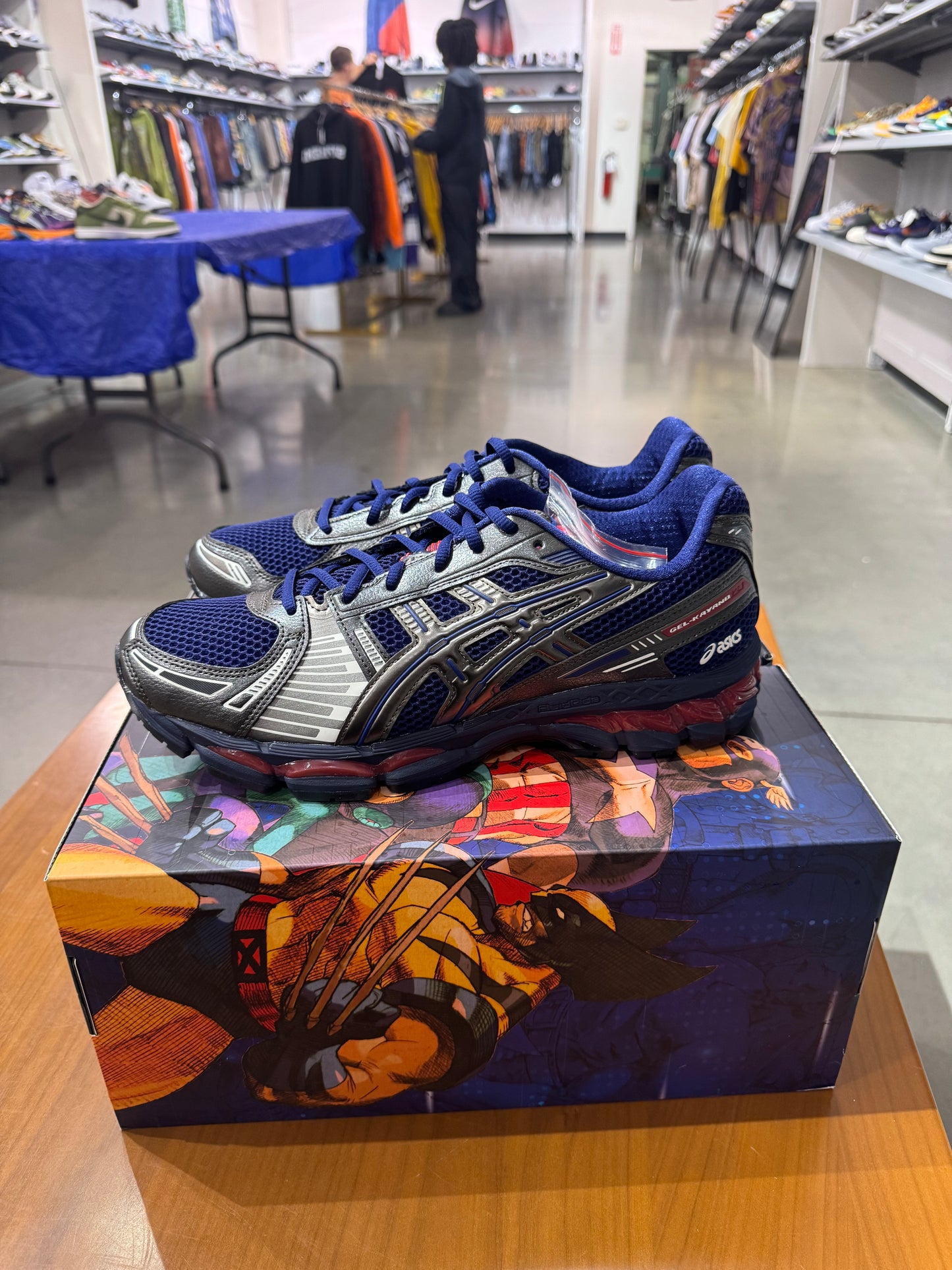 Kith Asics Gel Kayano 12.1 Captain America Vs Guile Double Box