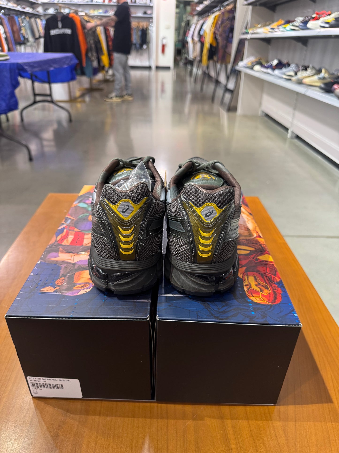 Kith Asics Gel Kayano 12.1 Captain America Vs Guile Double Box