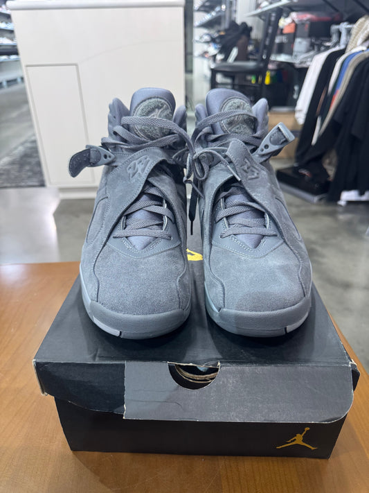 Preowned Air Jordan 8 Cool Grey