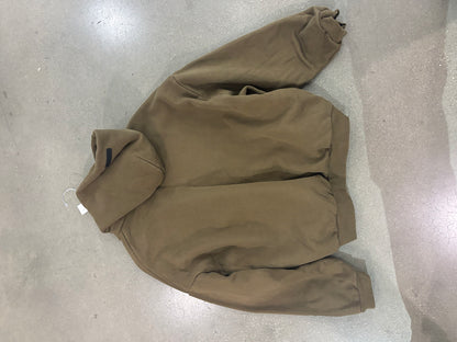 Preowned Fear Of God Essentials Fleece Hoodie Olive