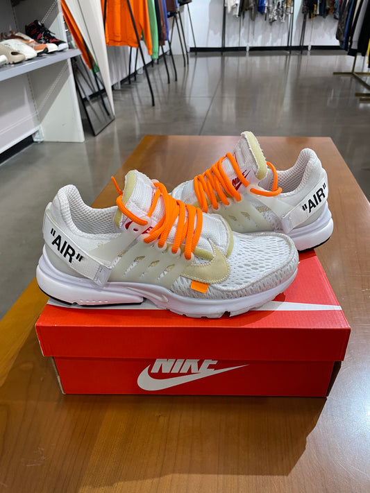 Preowned Off White Nike Presto White