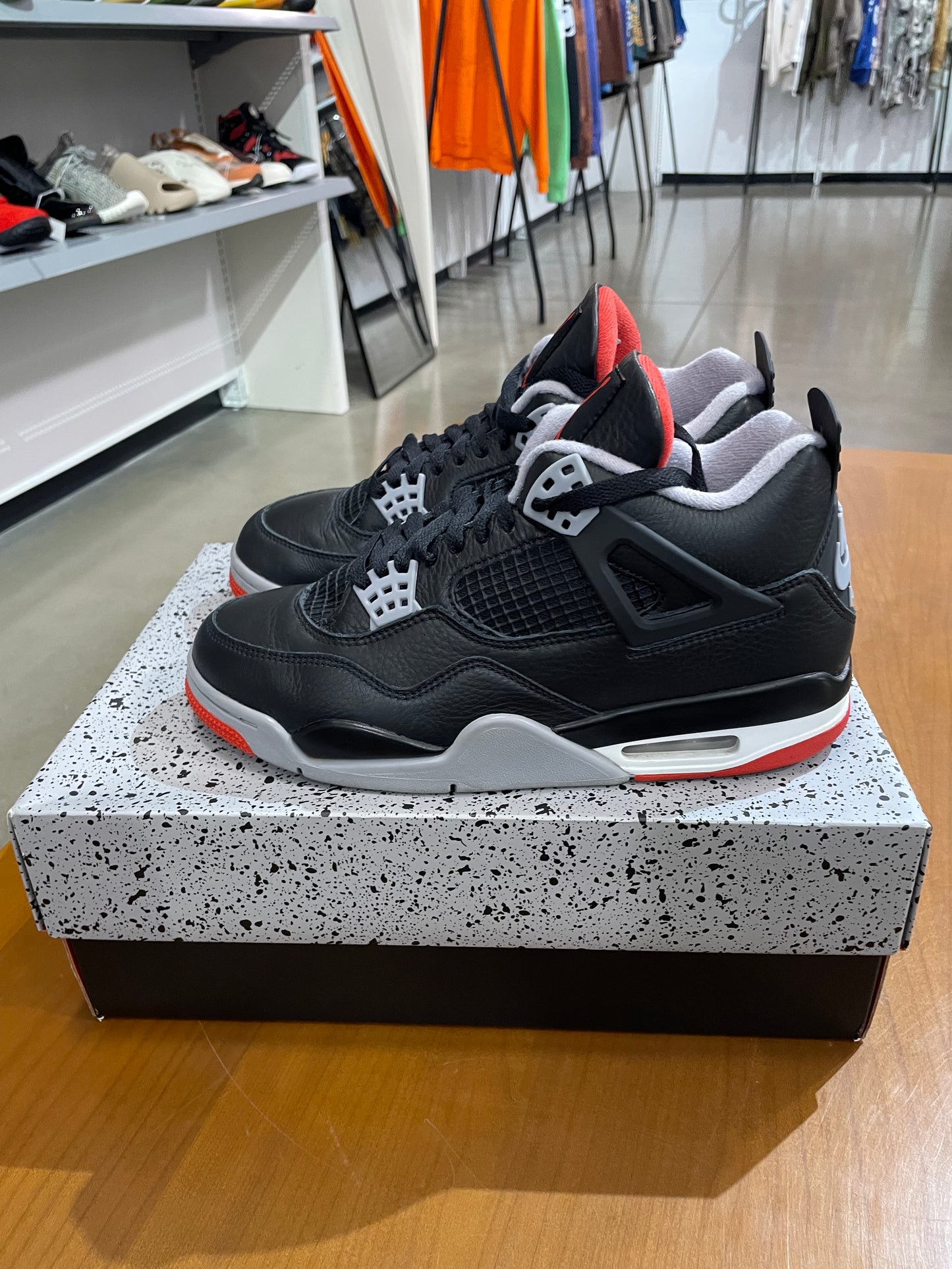 Preowned Air Jordan 4 Bred Reimagined