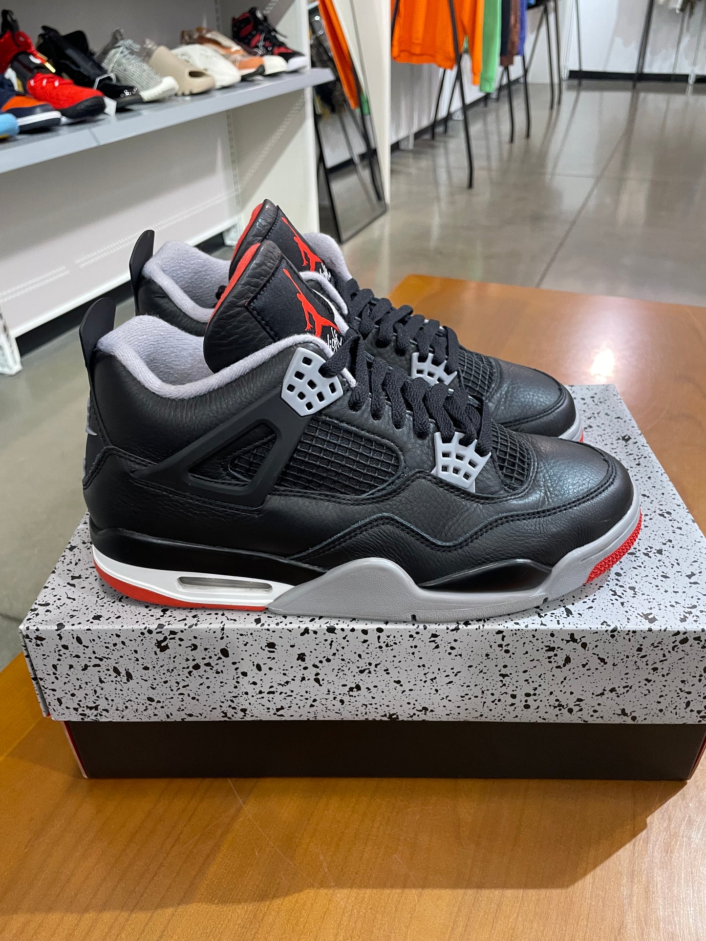 Preowned Air Jordan 4 Bred Reimagined