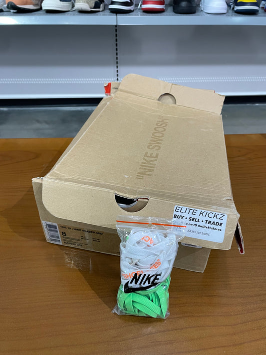 Preowned Off White Nike Blazer Grim Reaper