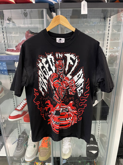 Preowned Warren Lotas Tee Challenger Black Red