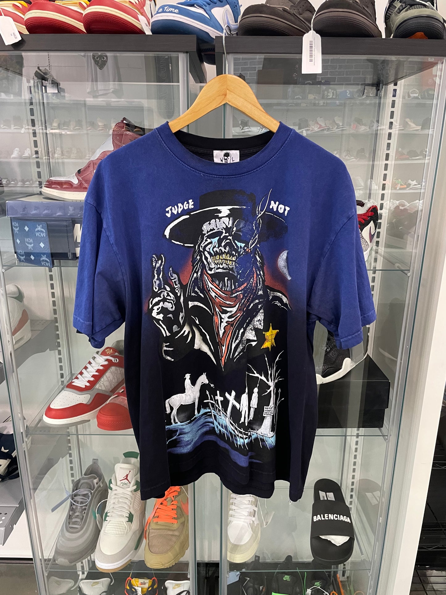 Preowned Warren Lotas Tee Western Blue Wash