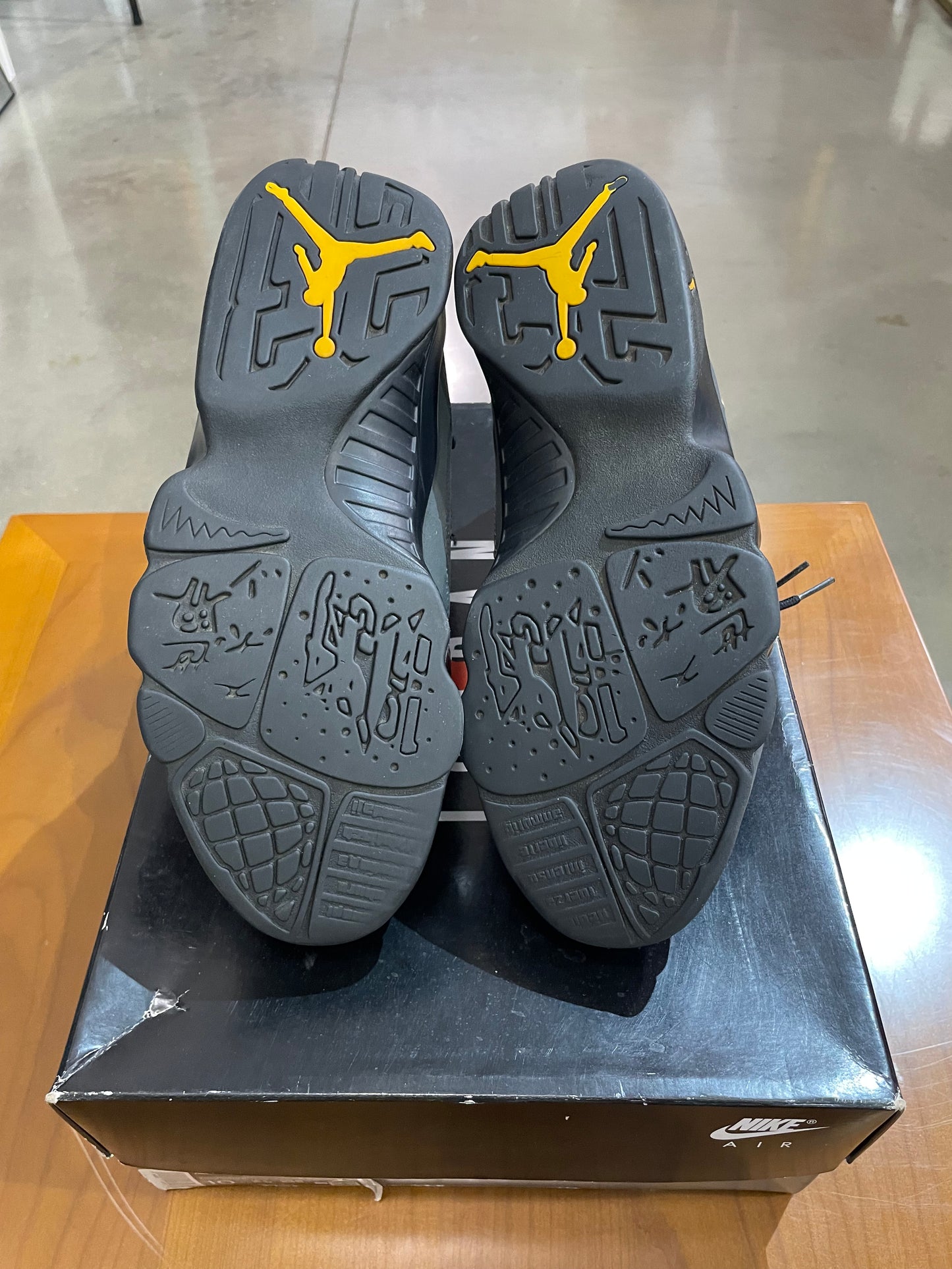 Preowned Air Jordan 9 Charcoal University Gold