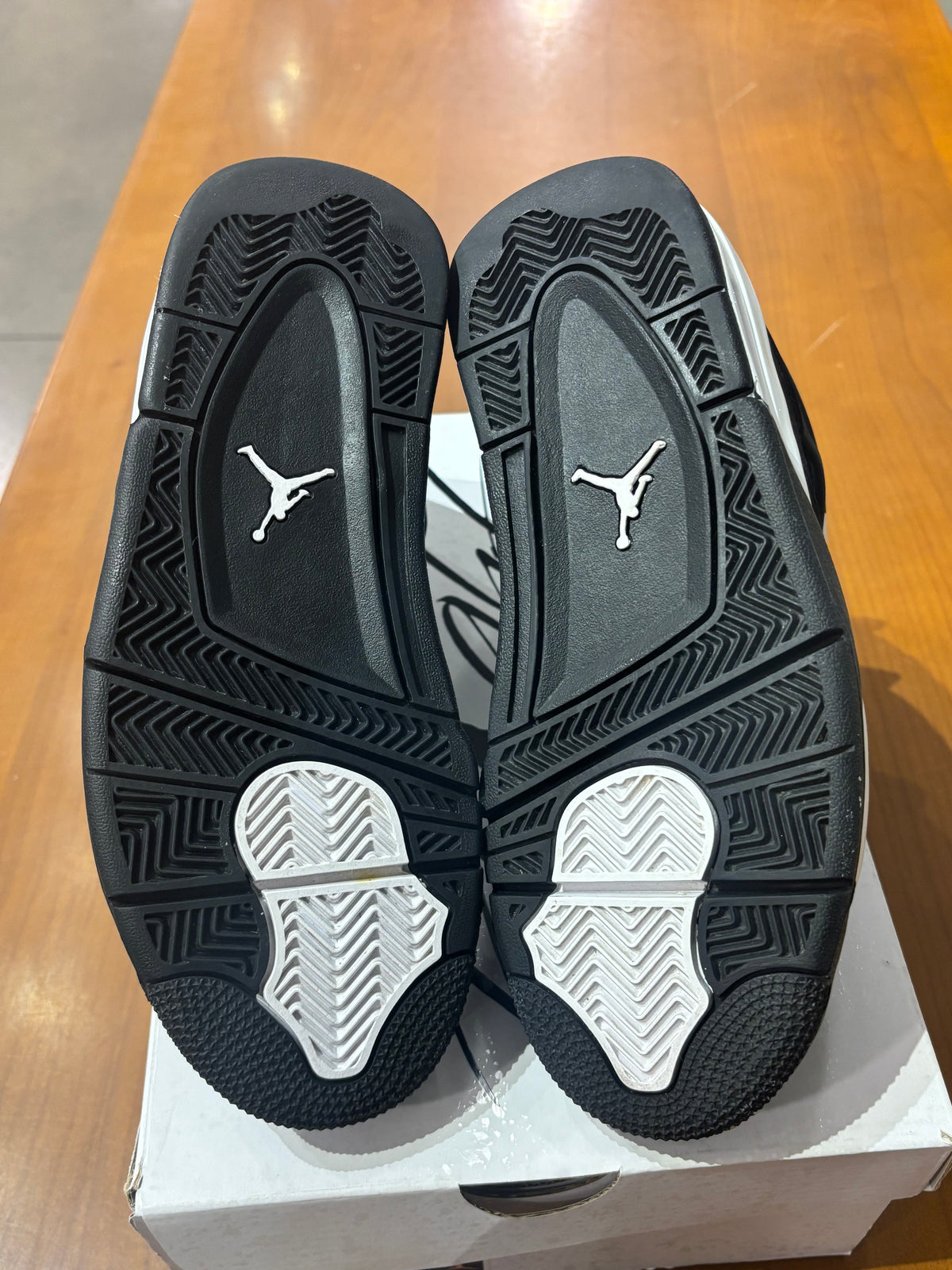 Preowned Air Jordan 4 White Thunder