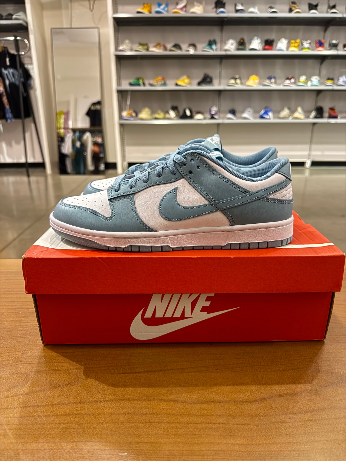 Preowned Nike Dunk Low Denim Turq