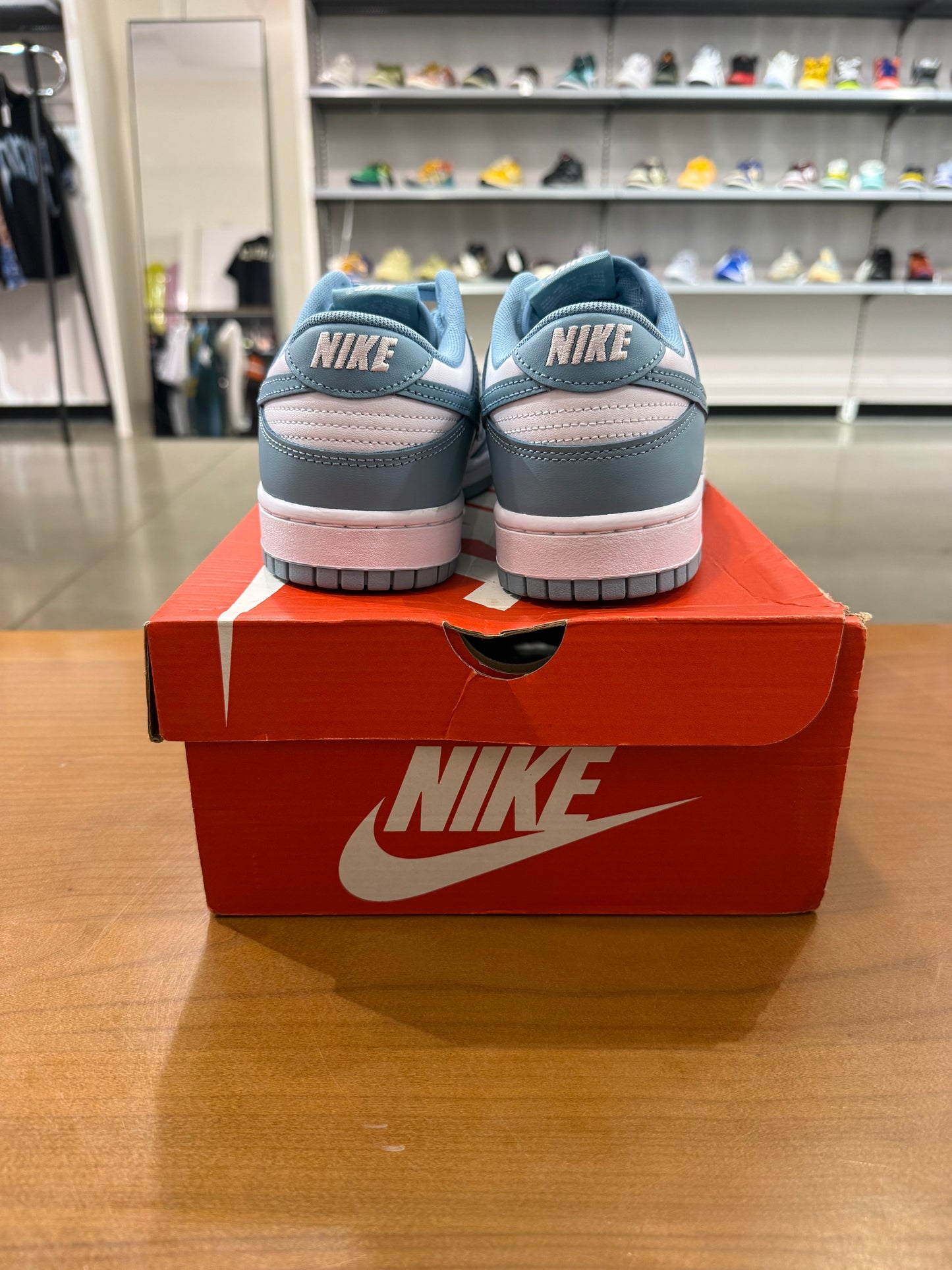 Preowned Nike Dunk Low Denim Turq