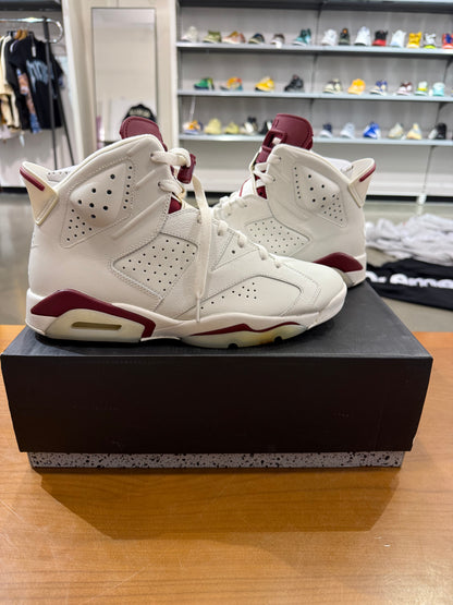 Preowned Air Jordan 6 Maroon