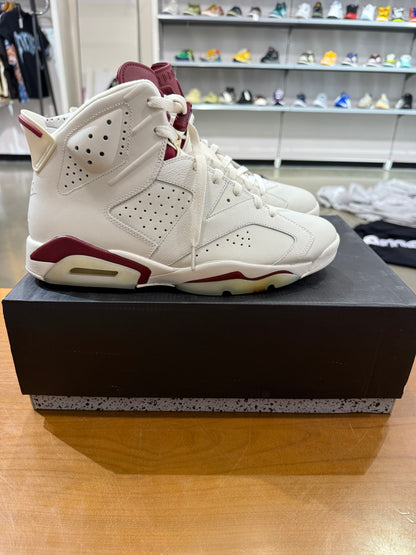 Preowned Air Jordan 6 Maroon