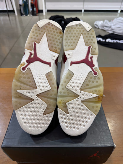 Preowned Air Jordan 6 Maroon