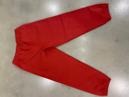 Supreme Satin Appliqué Hooded Sweatpants Red