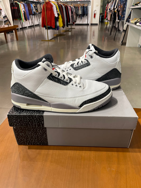 Preowned Air Jordan 3 Cement Grey