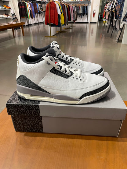 Preowned Air Jordan 3 Cement Grey