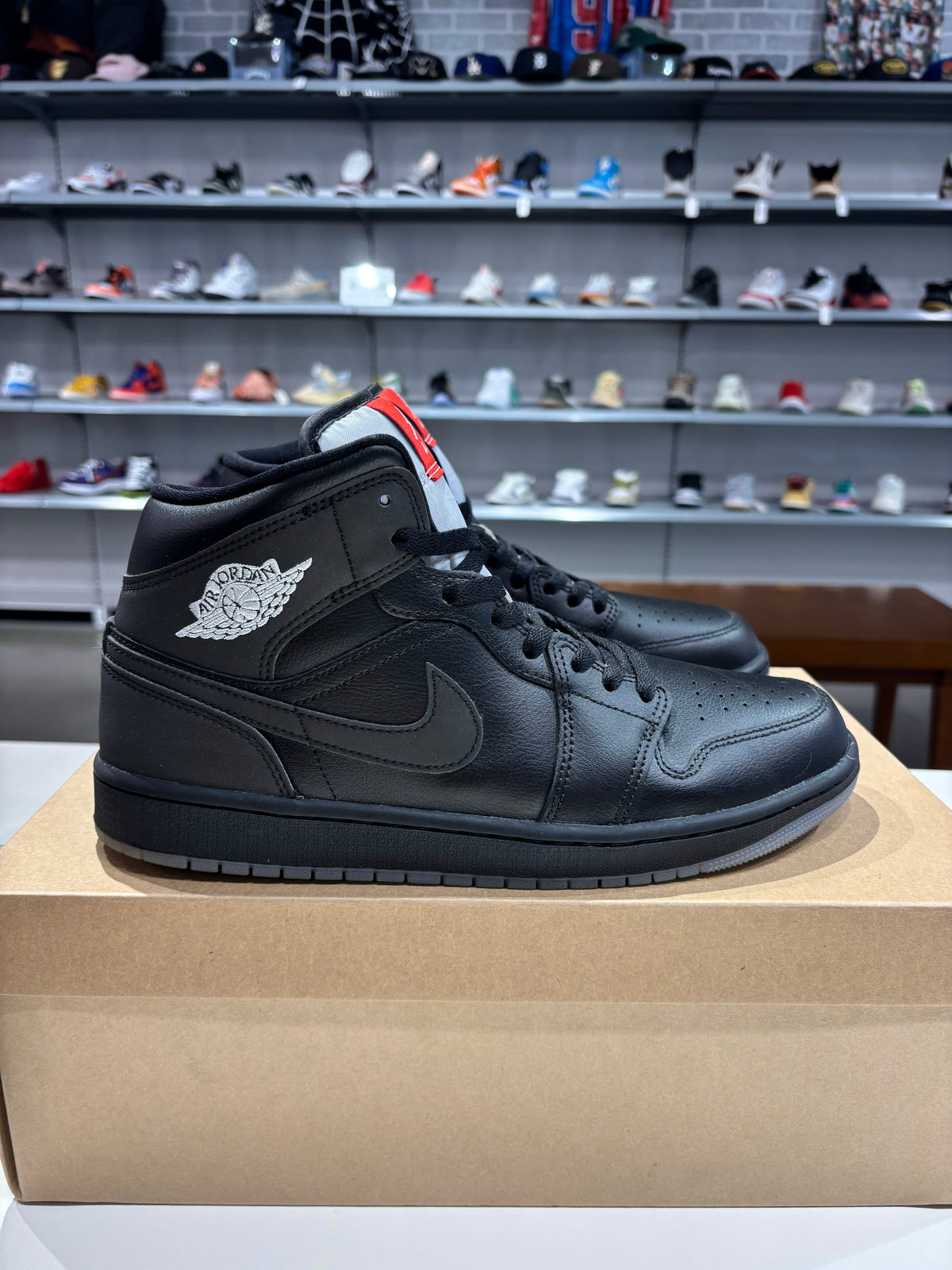 Preowned Air Jordan 1 Mid Black Metallic Reimagined