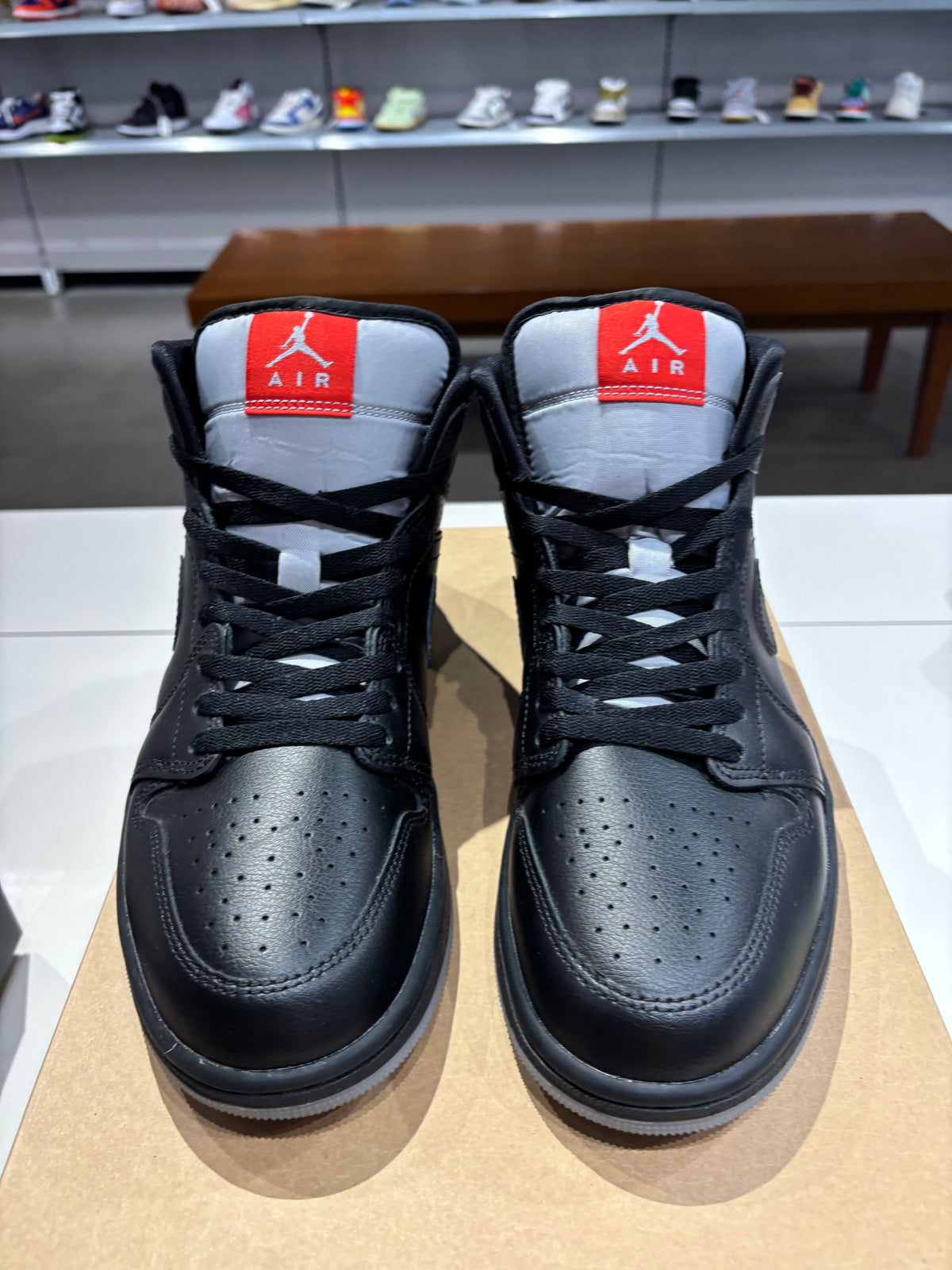 Preowned Air Jordan 1 Mid Black Metallic Reimagined