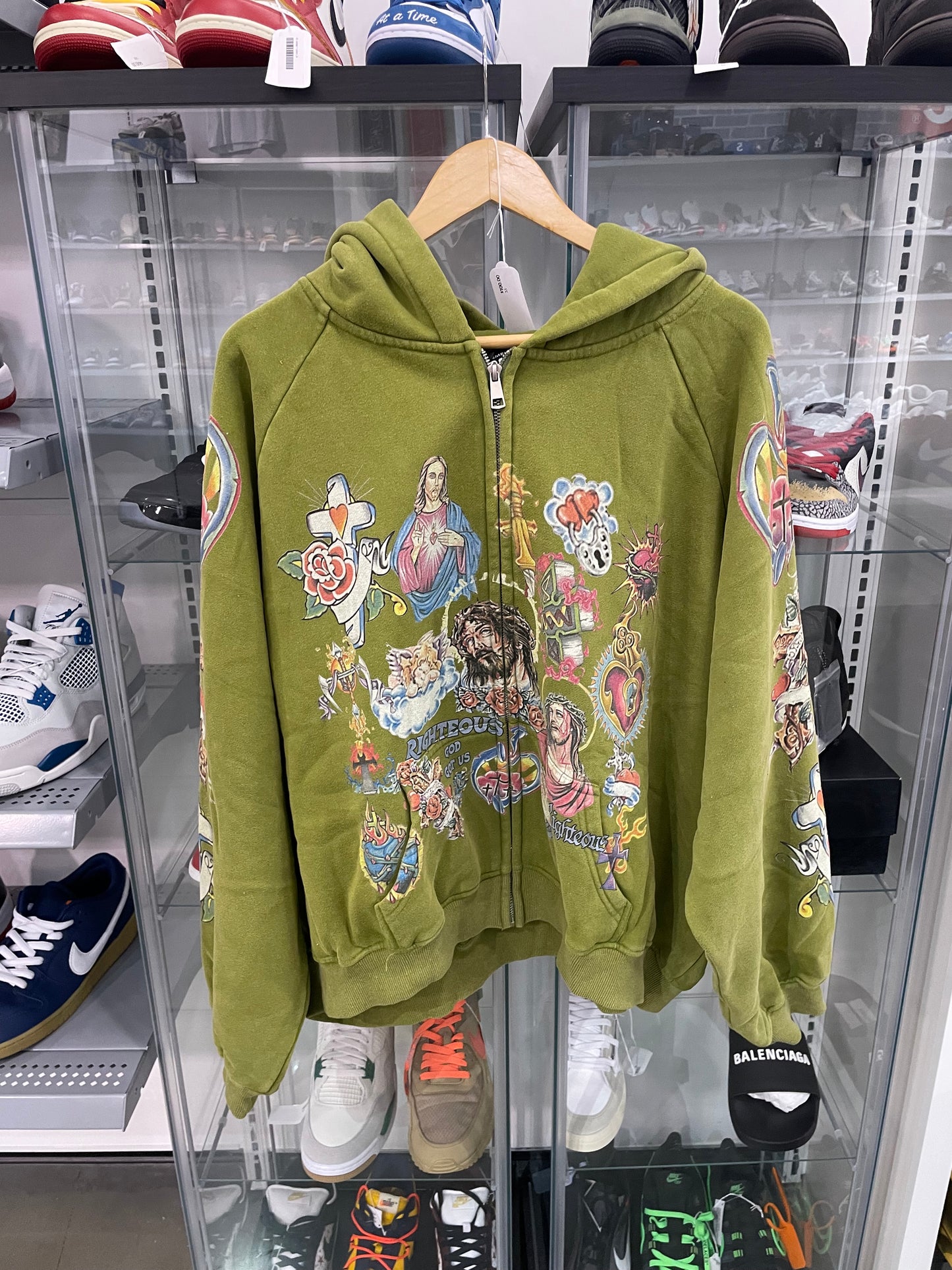 WE ARE RIGHTEOUS Zip Up Green